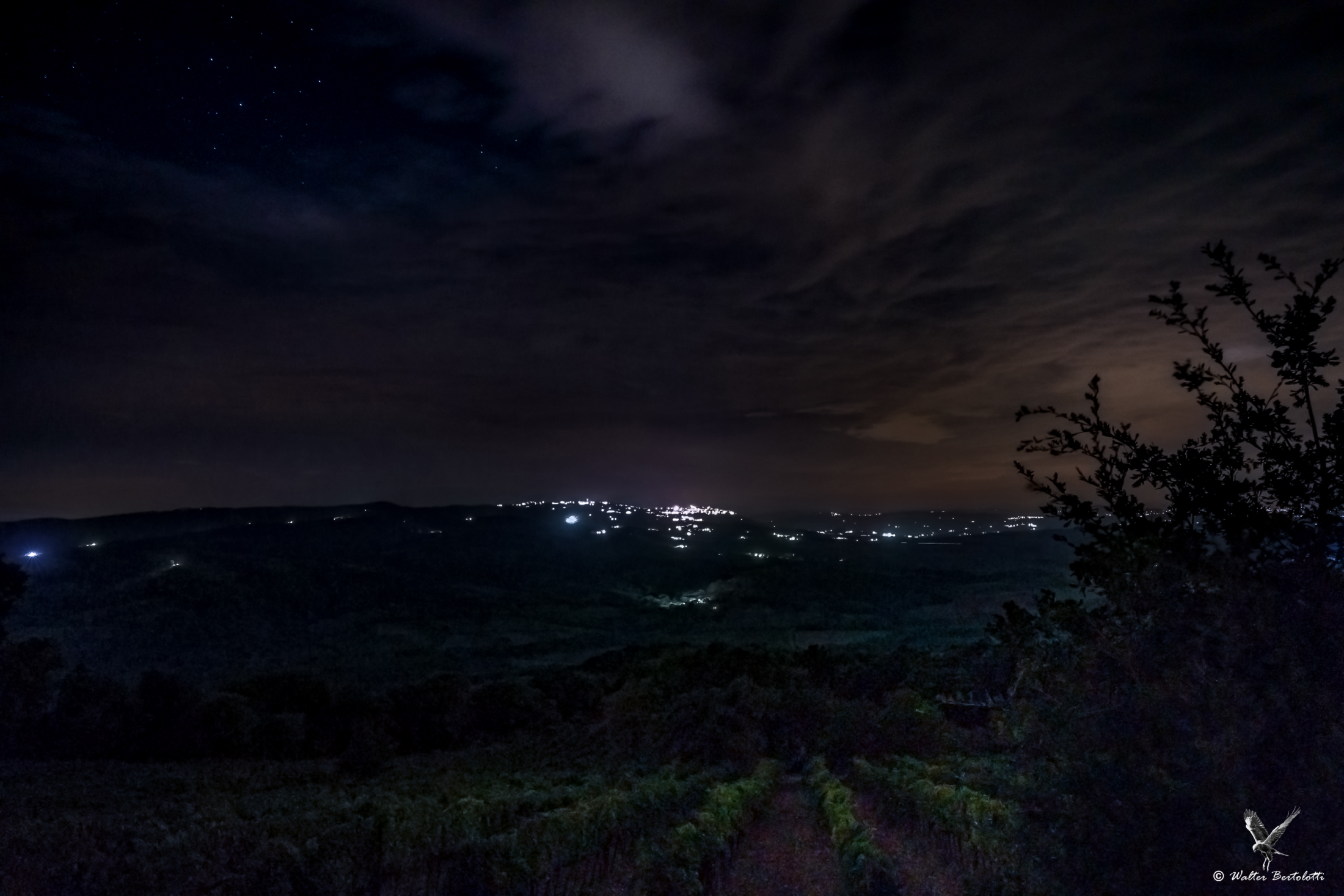 la notte sulla valle