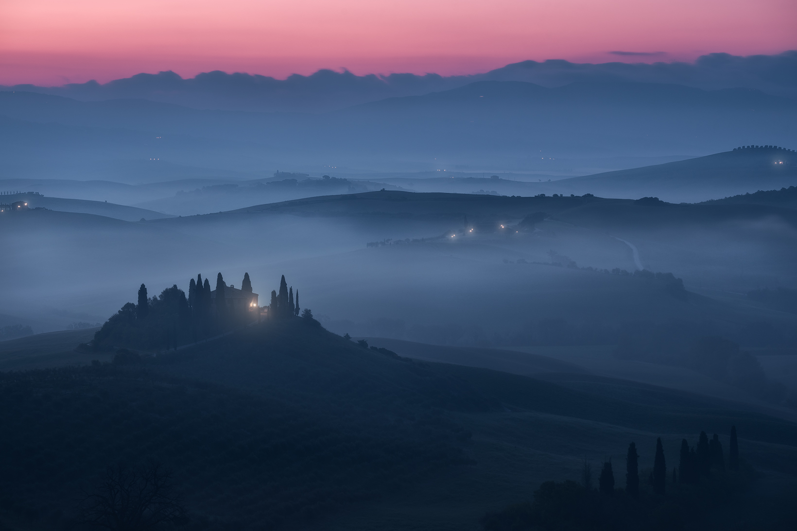 Belvedere Farm at dawn
