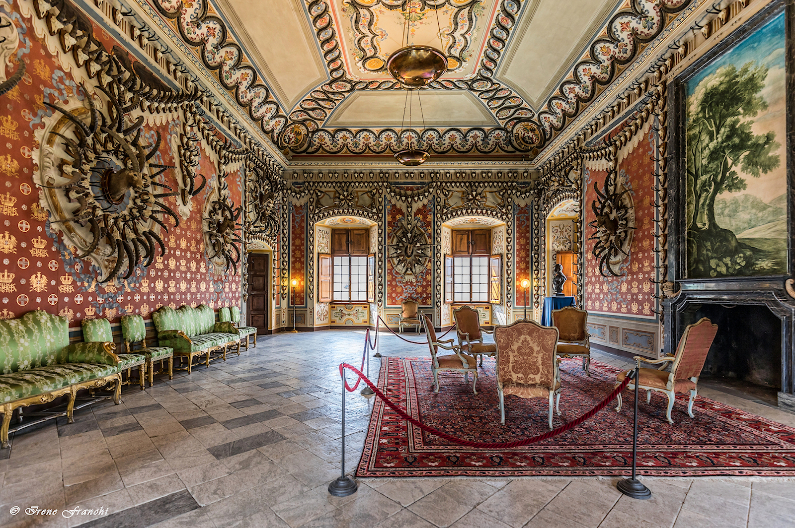 Castello Reale di Sarre - il salone dei trofei