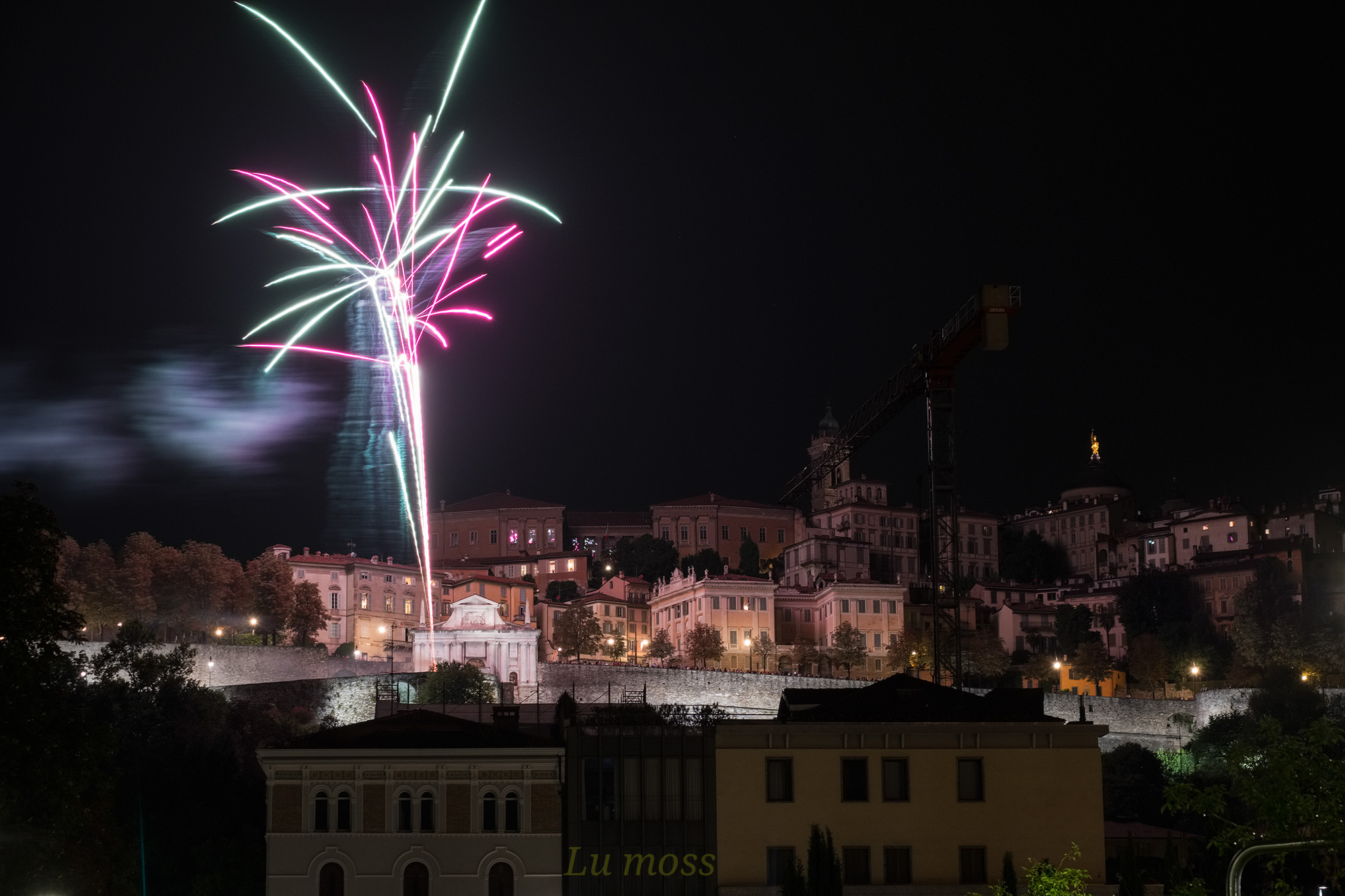 Fuochi d'artificio a Bergamo 1