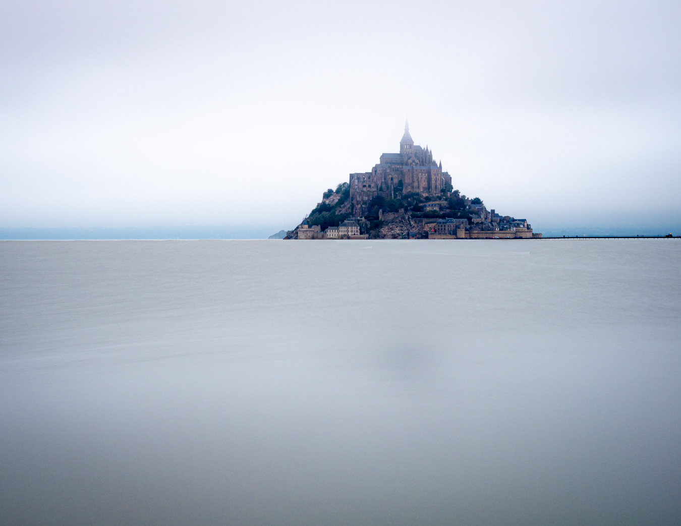 Alta marea a Mont Saint-Michel