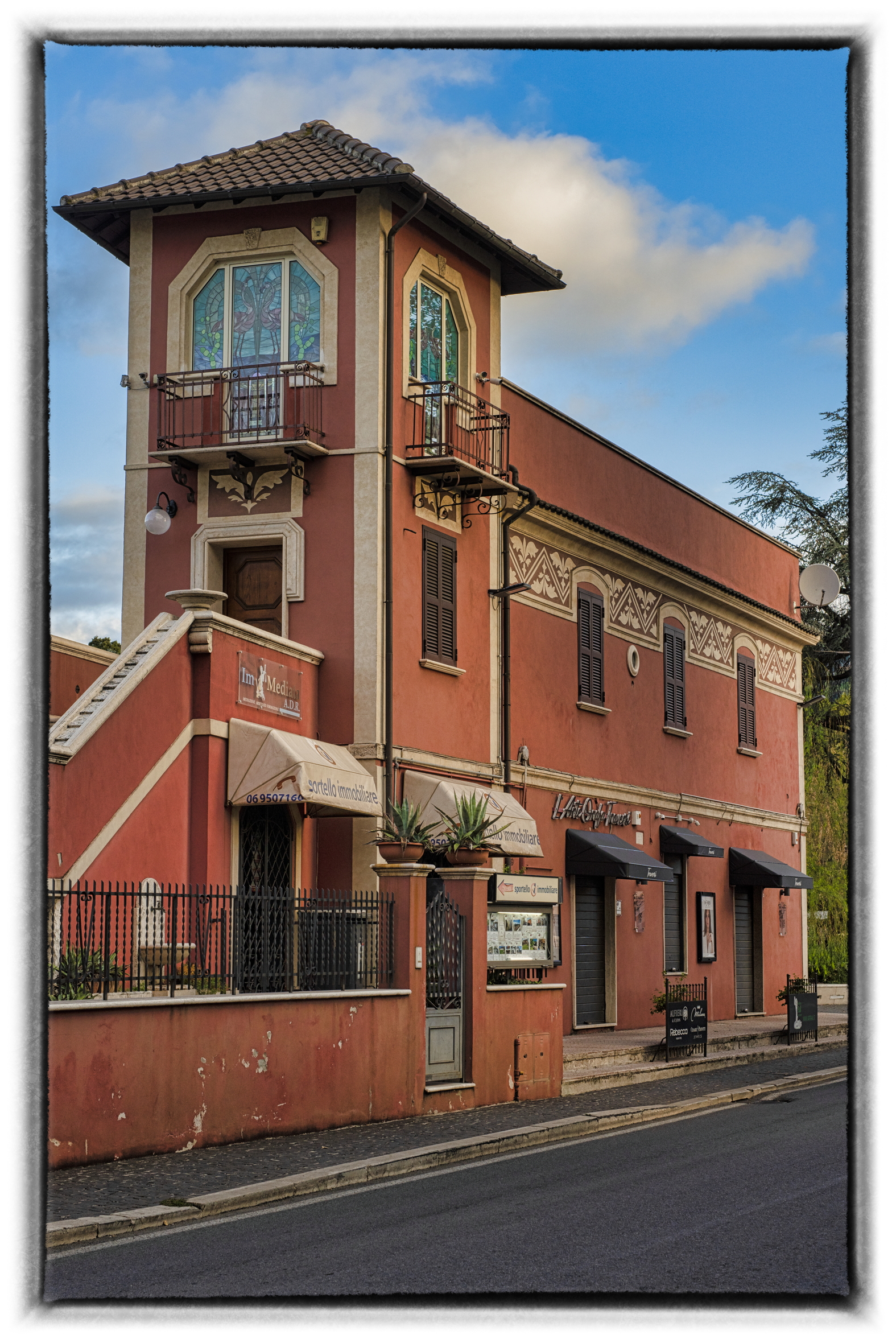 Ancient LIberty style train station