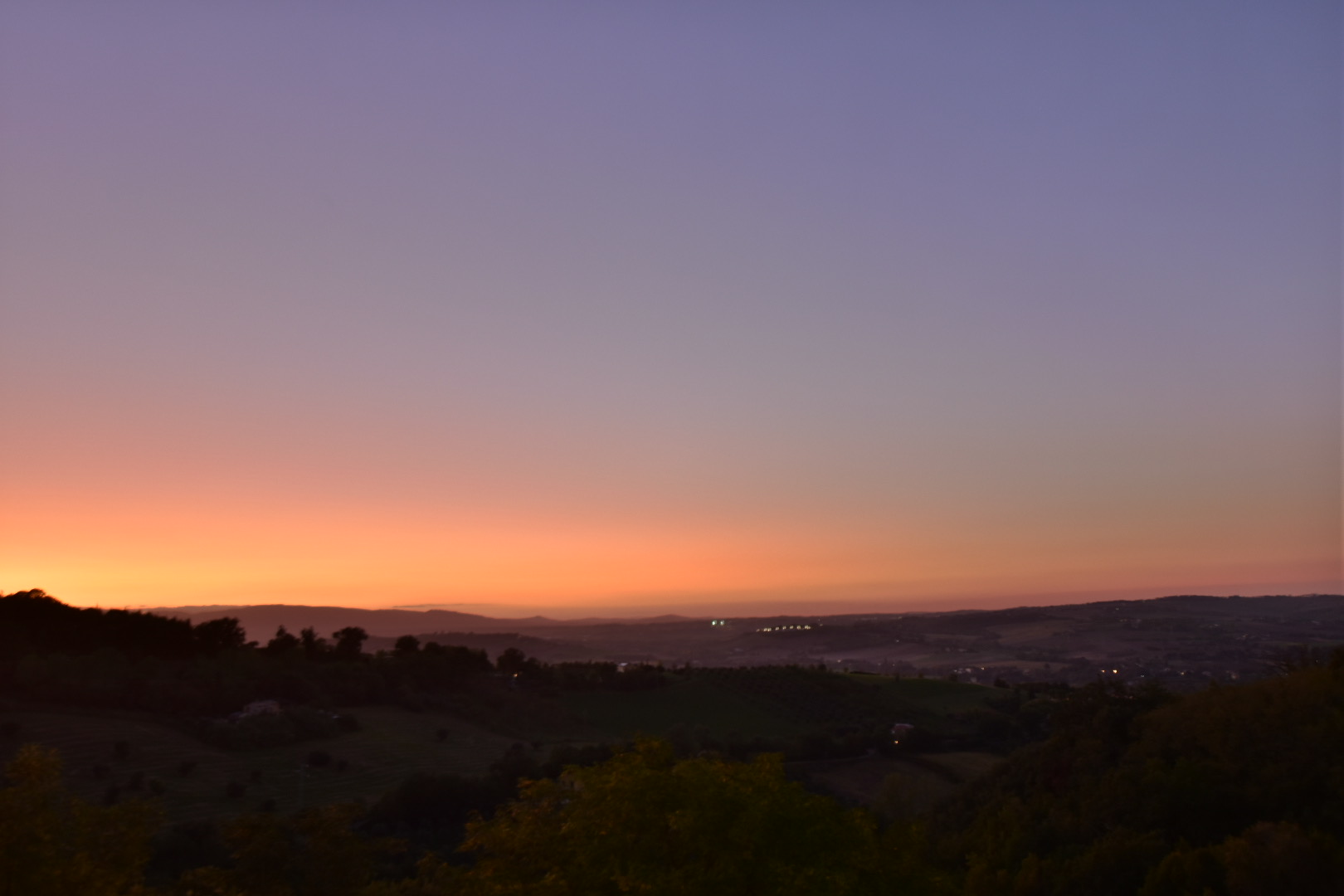 Sunset from the terrace