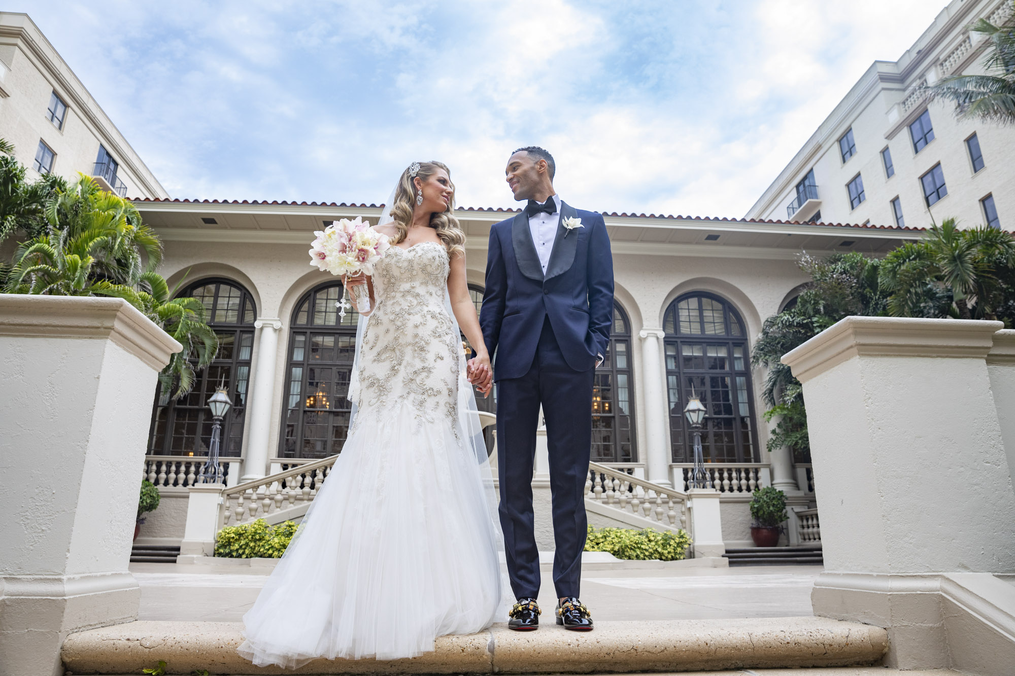 Wedding portrait at The Breakers