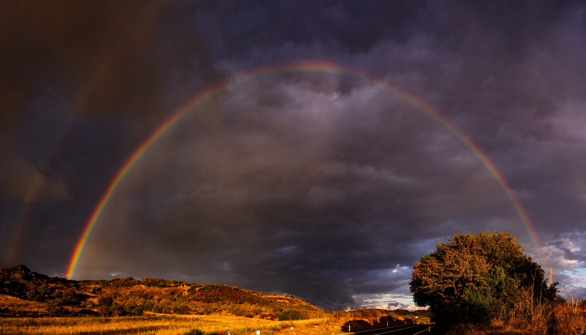 Il mio primo arcobaleno (panorama di 4 scatti)