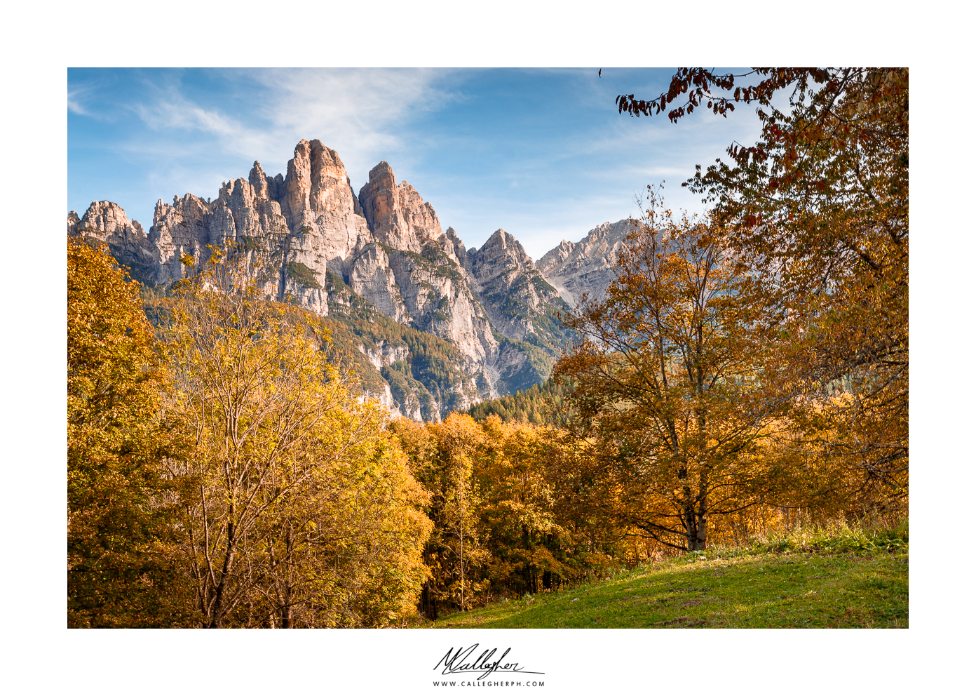 Autumn under the spiz