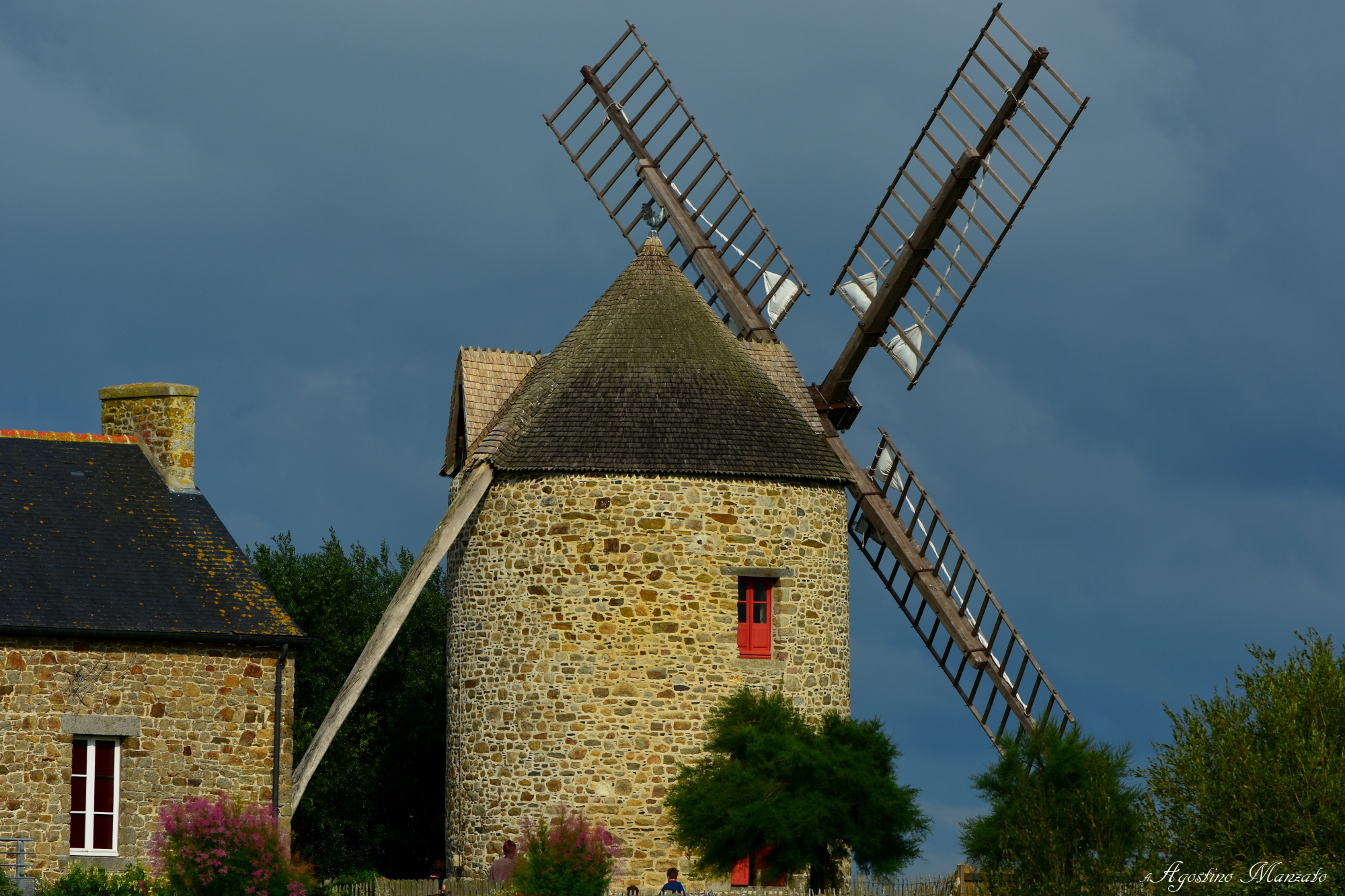 Breton Mill from Saint Benoit