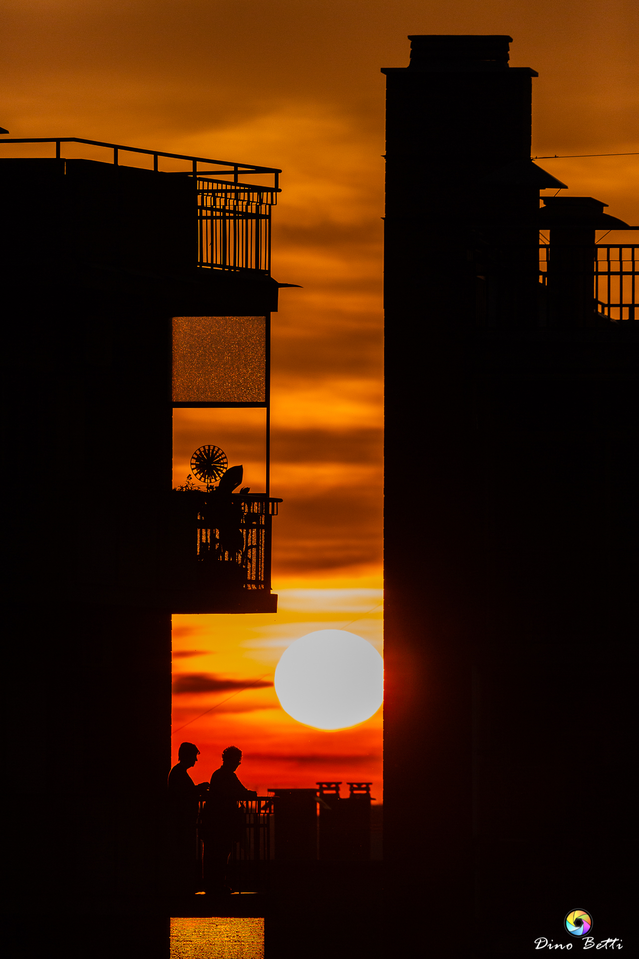 Sunset in the front row
