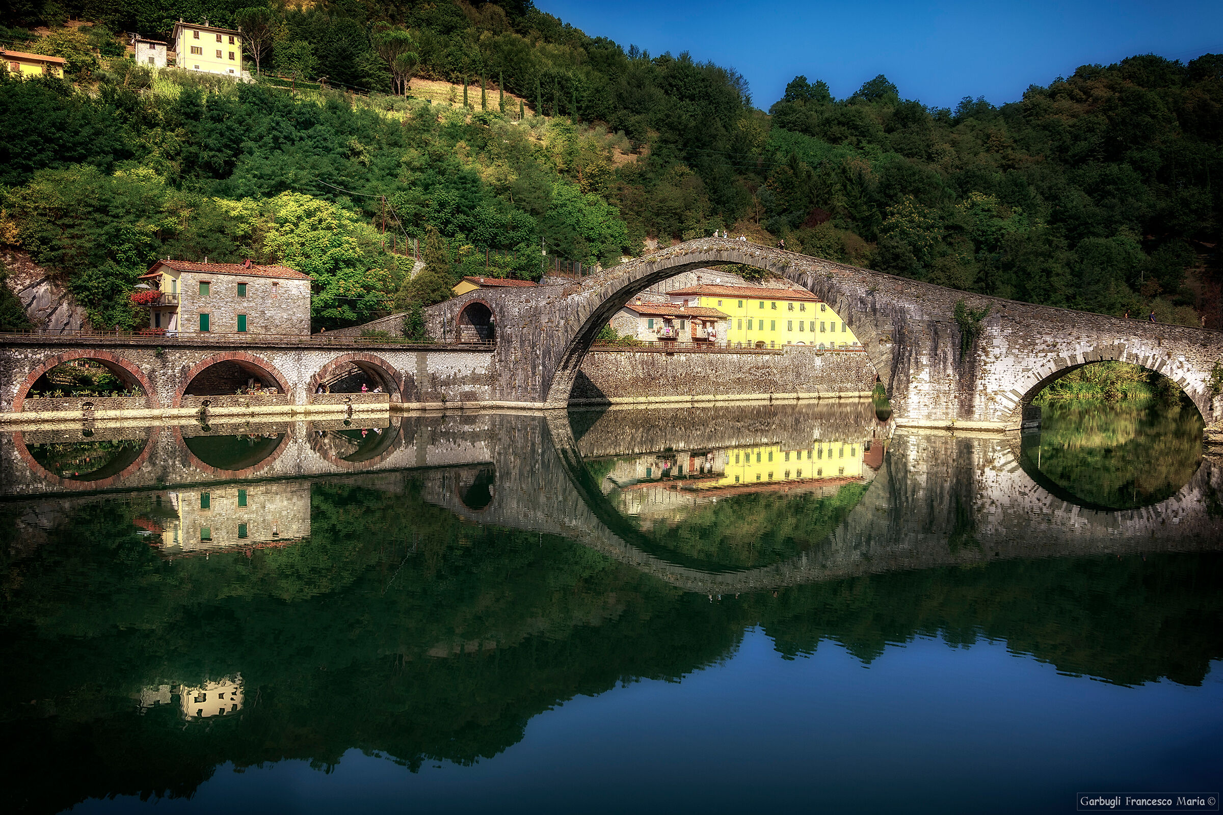 Cerchi sul Serchio - Ponte della Maddalena - (Lucca)