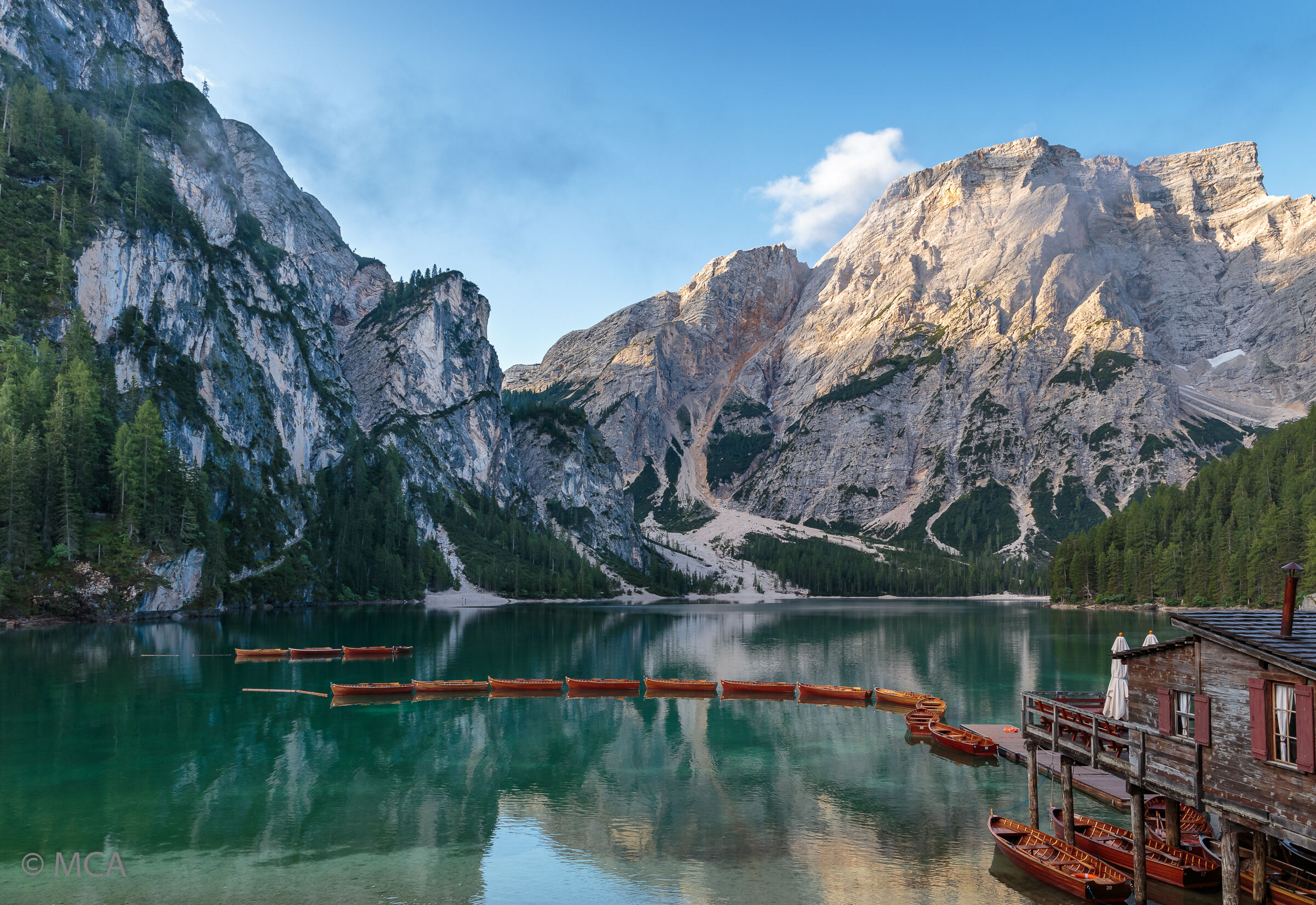 Sunrise in Braies