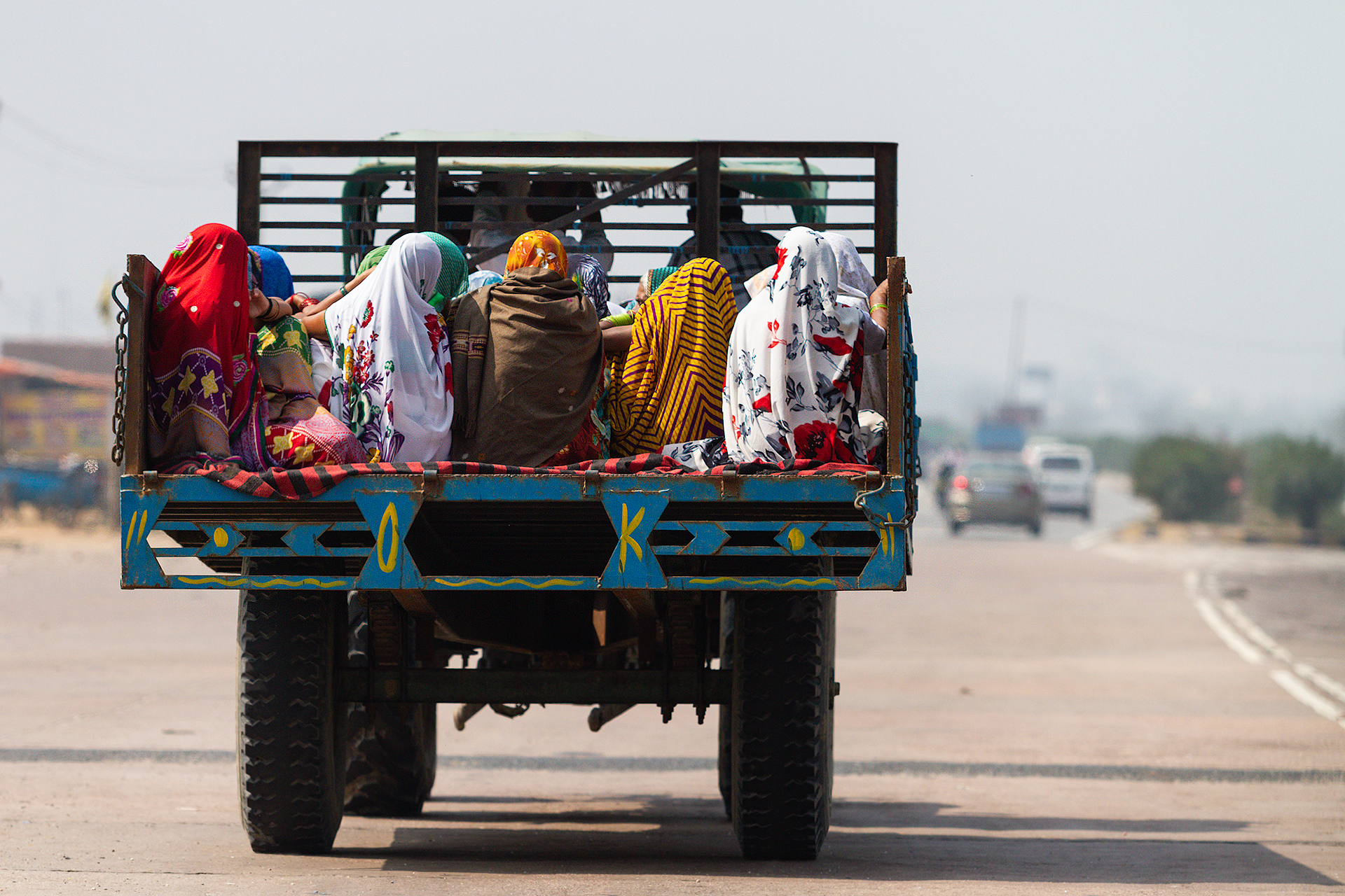 Women heading to work