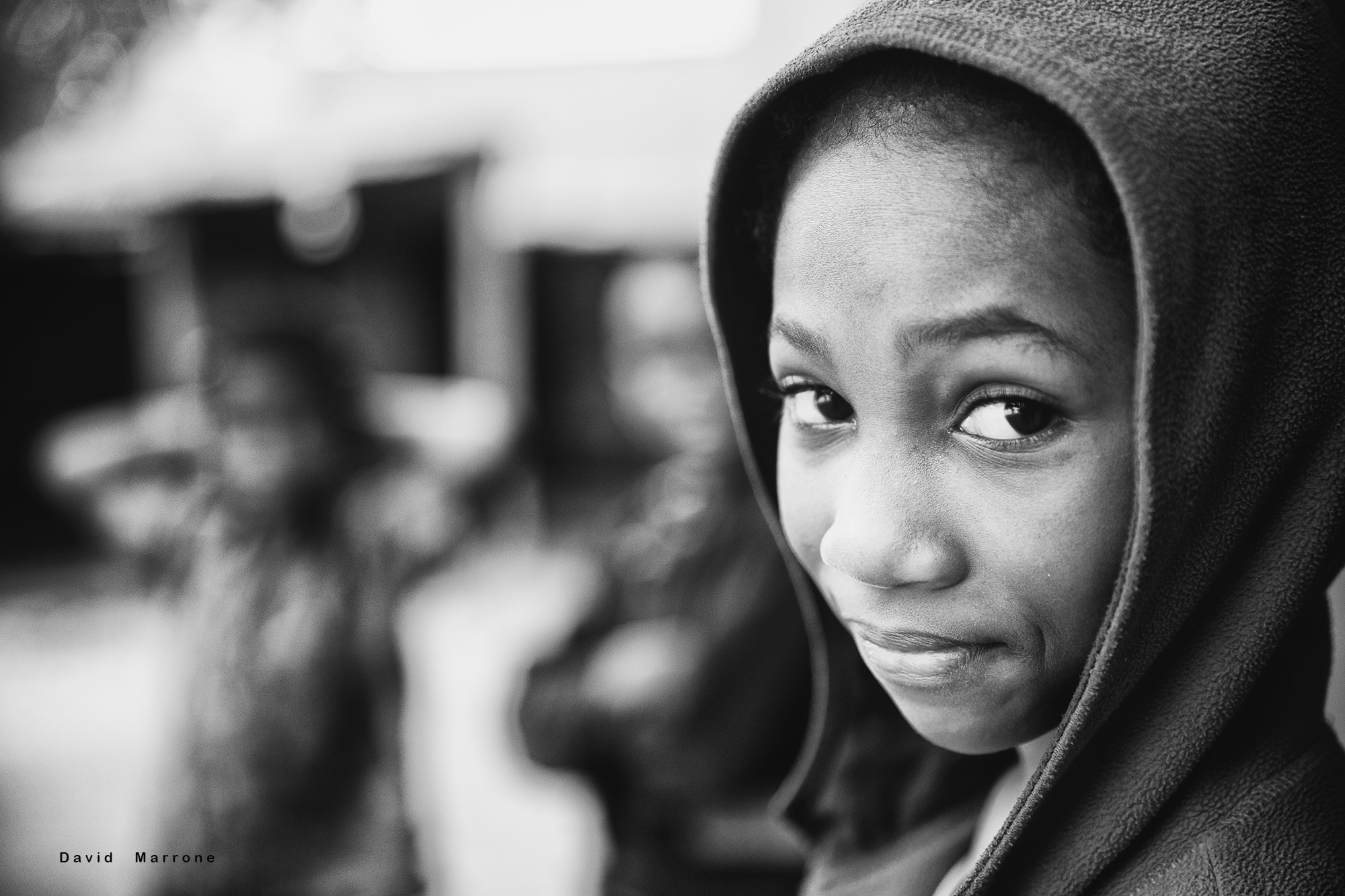 ritratto in bianco e nero