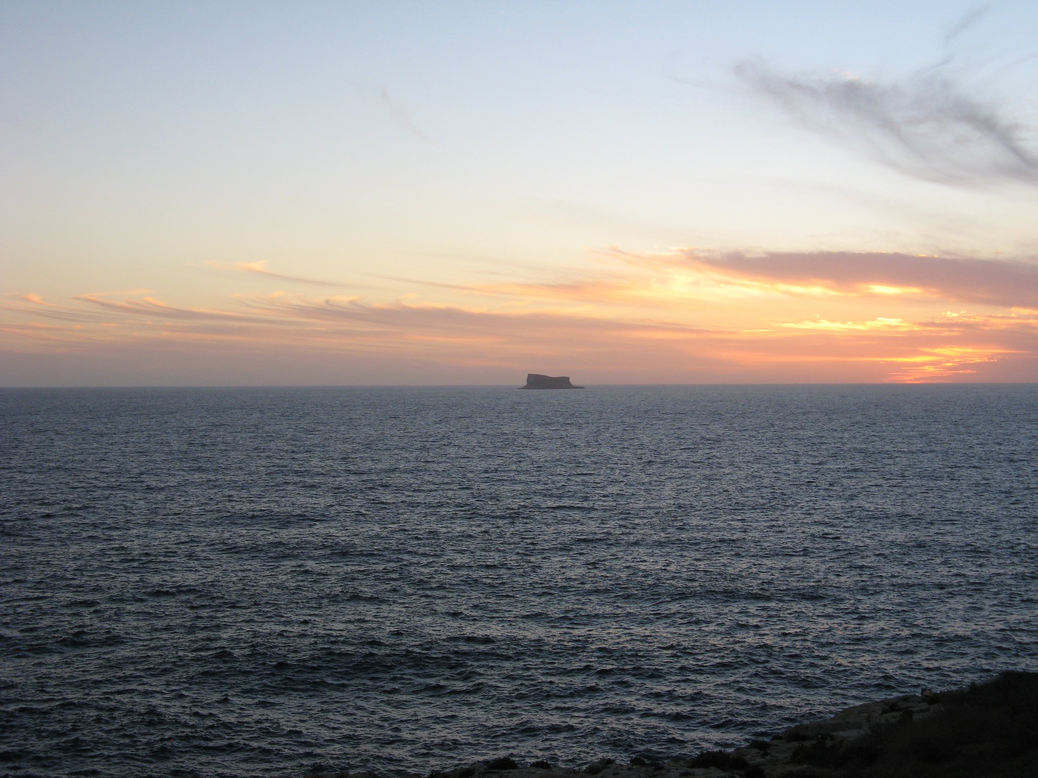 Veduta dello scoglio di Fiflo, Malta