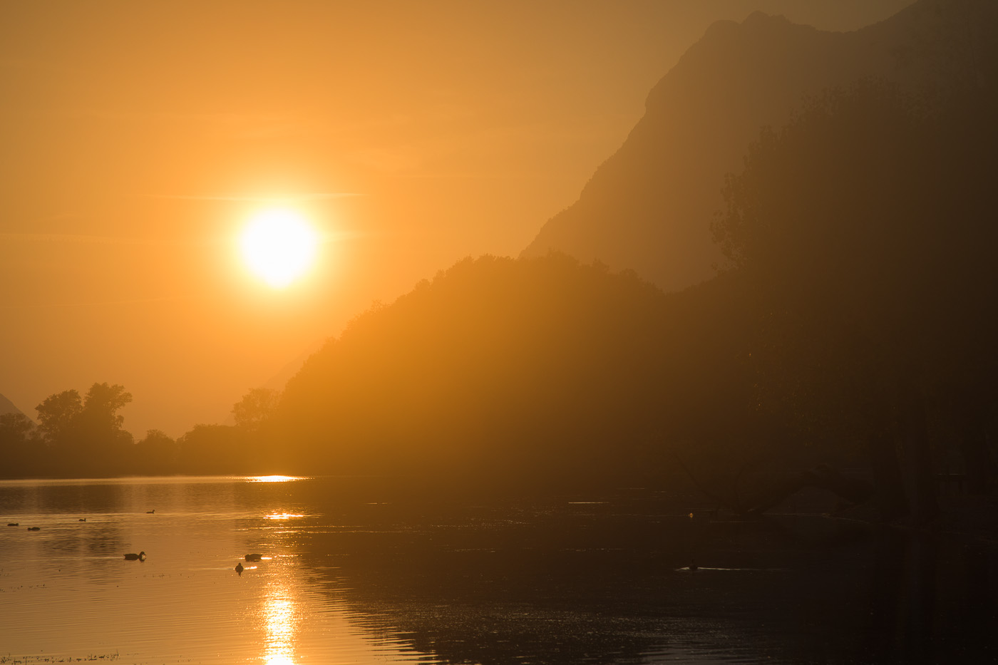 Sunset at Lake Piano