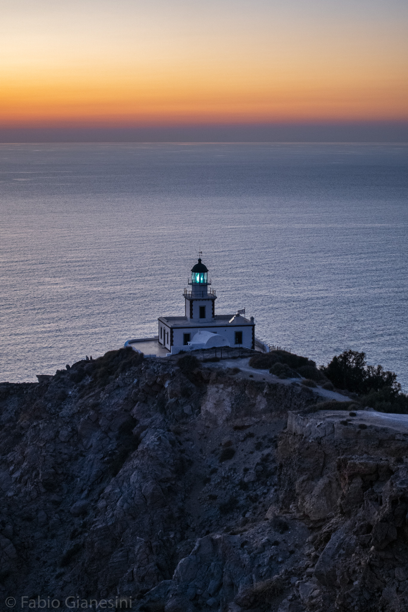 The lighthouse of Santorini