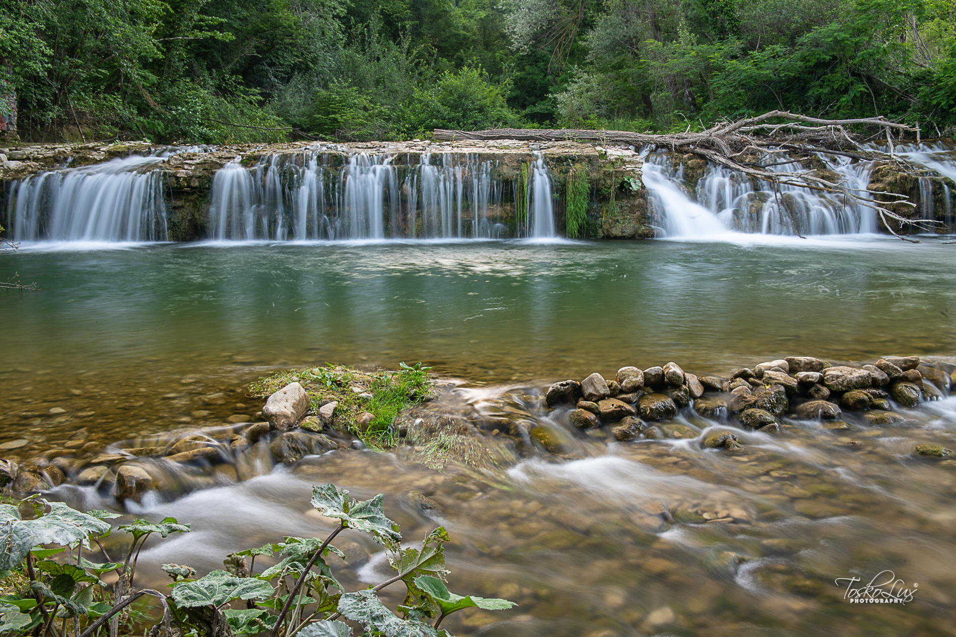 The waterfall on the creek