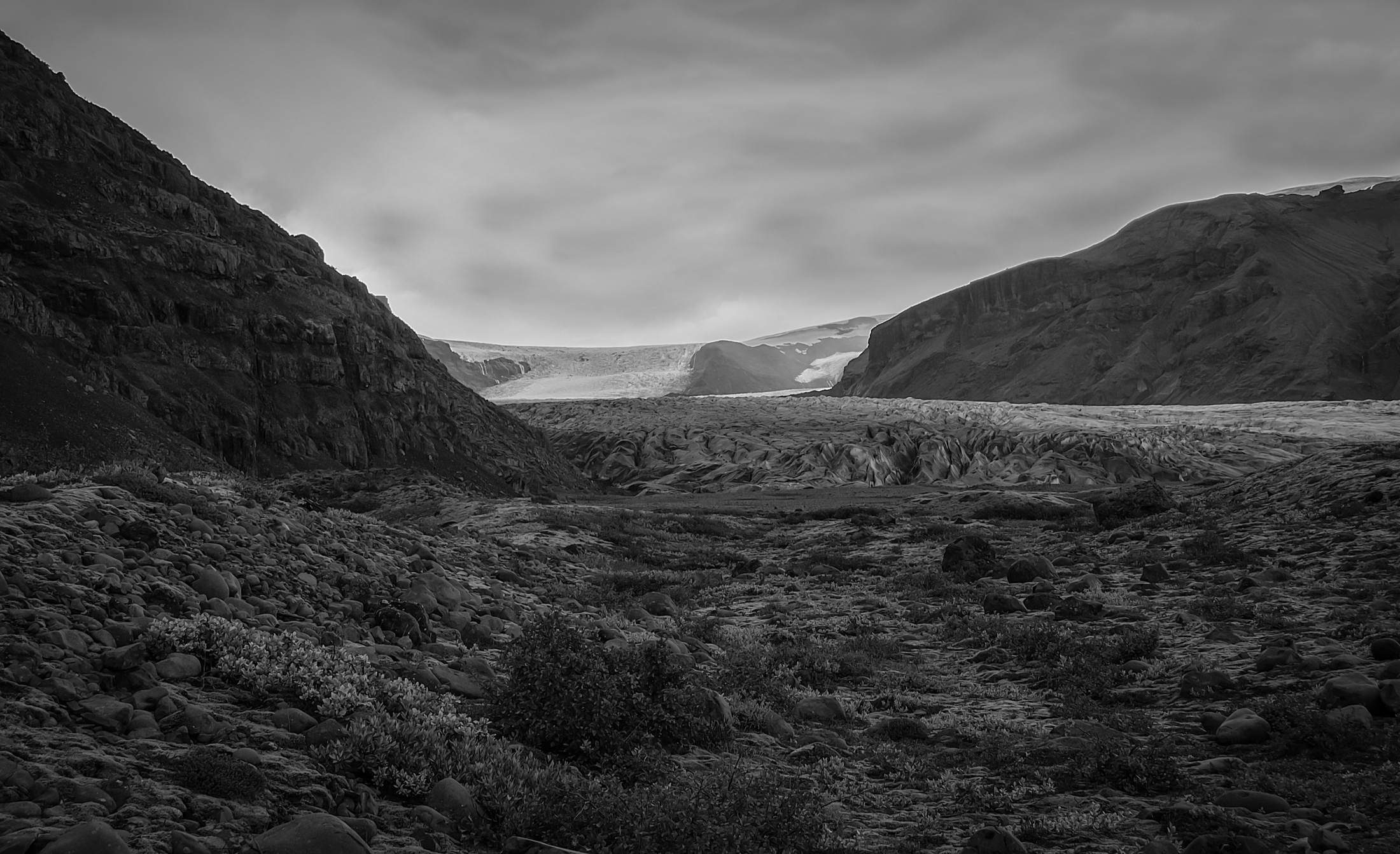 Skaftafellsjokull B&W