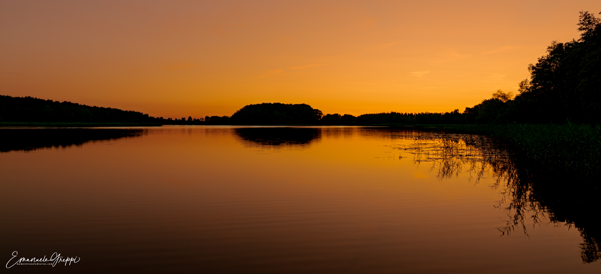 Sunset over Jezioro Siercze (PL)