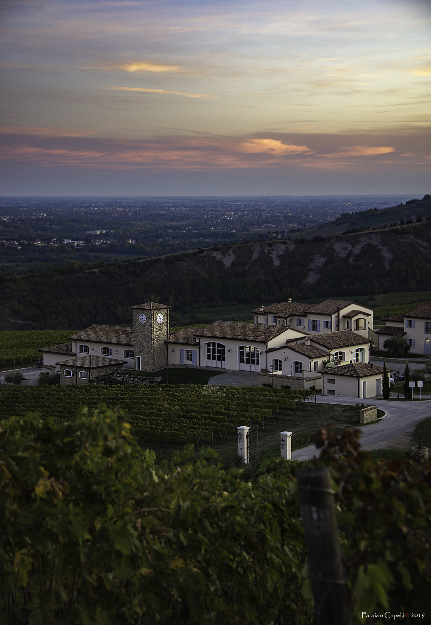 Alba sulla tenuta Condè Forlì