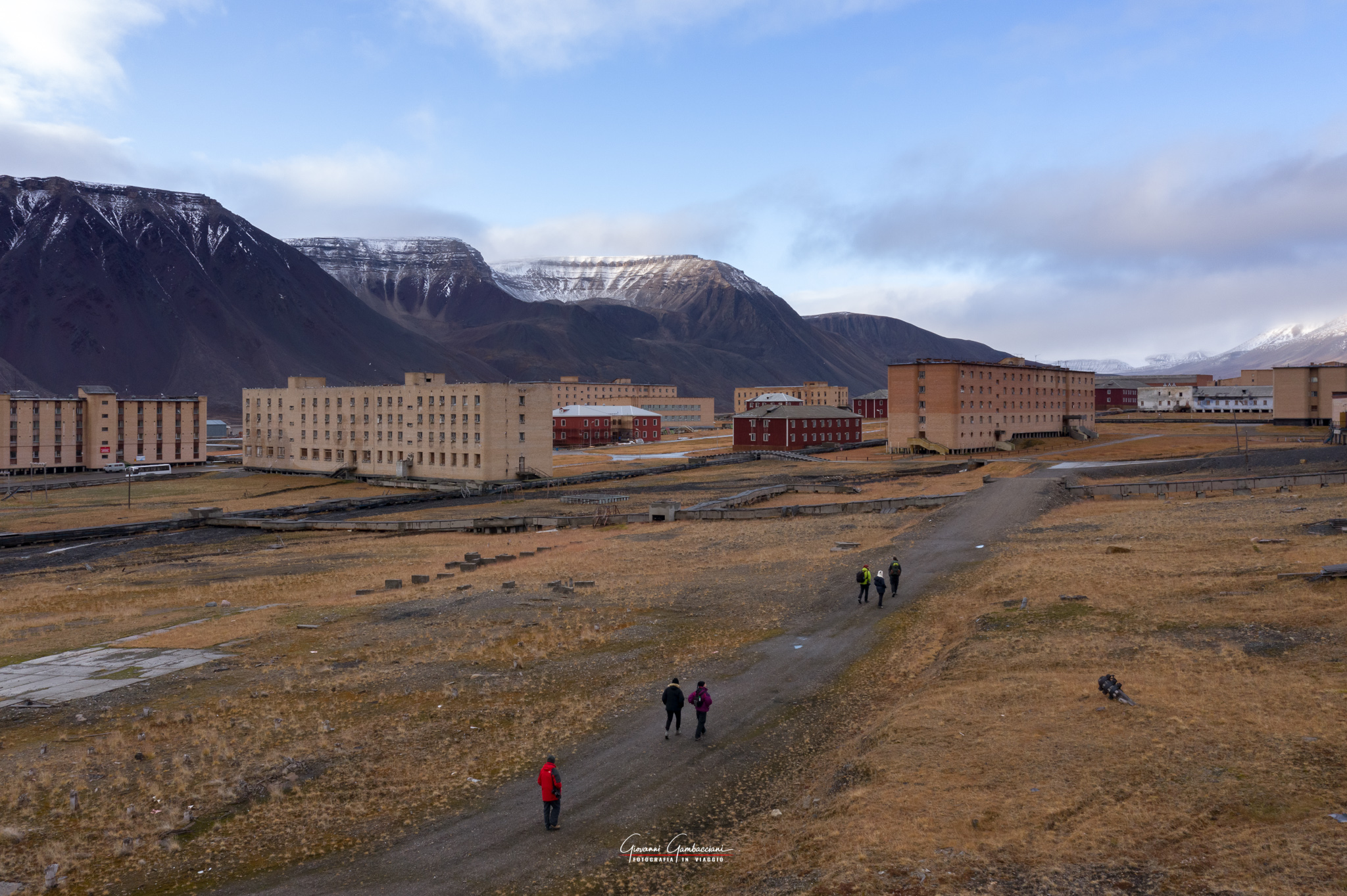 Pyramiden from the sky _ Svalbard
