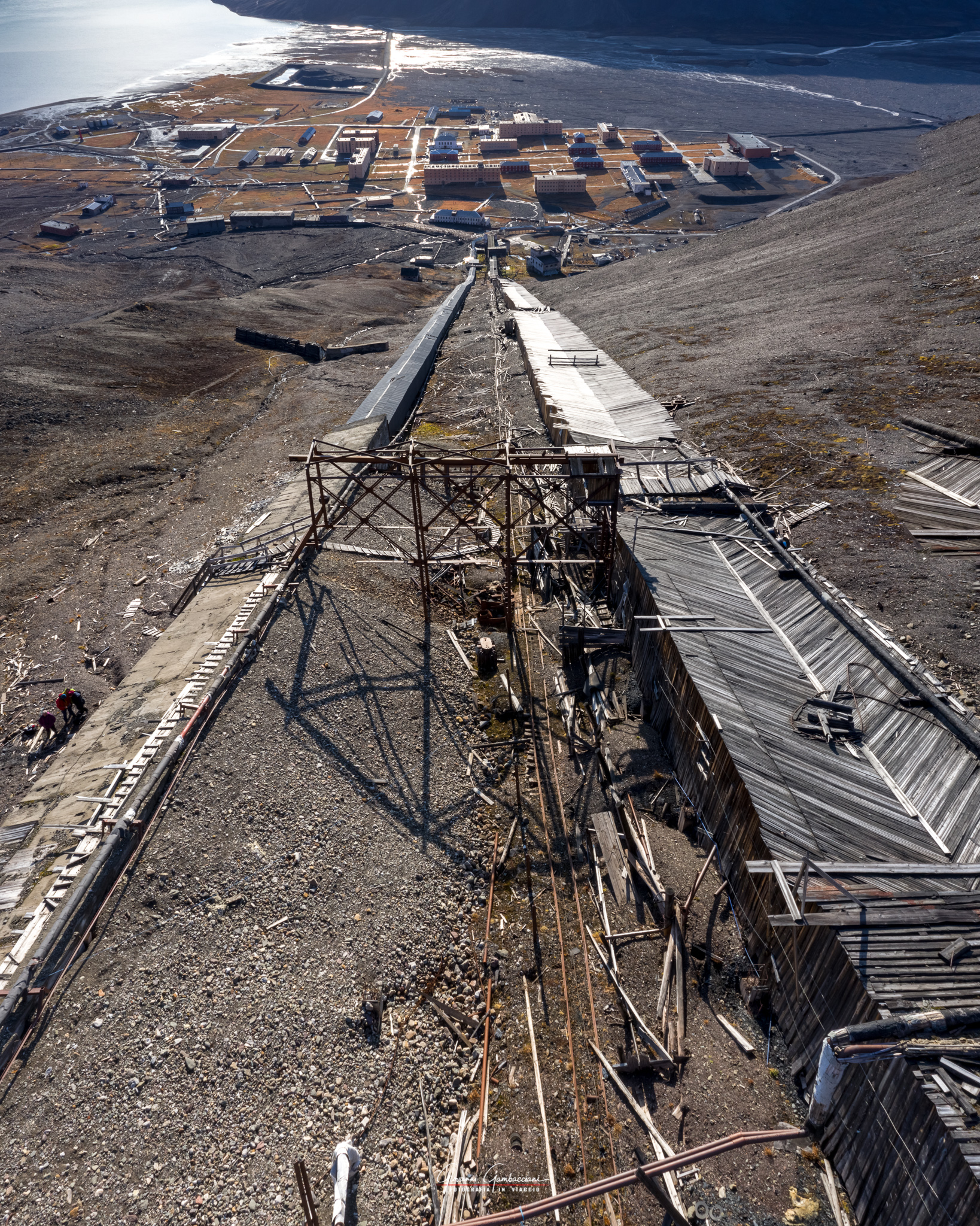 Pyramiden from the sky _ Svalbard