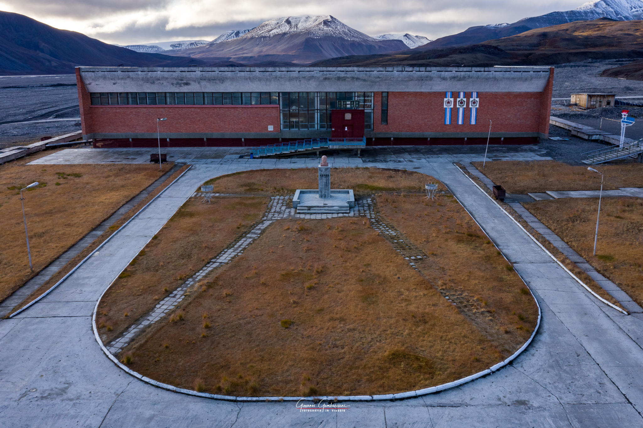 Pyramiden from the sky _ Svalbard