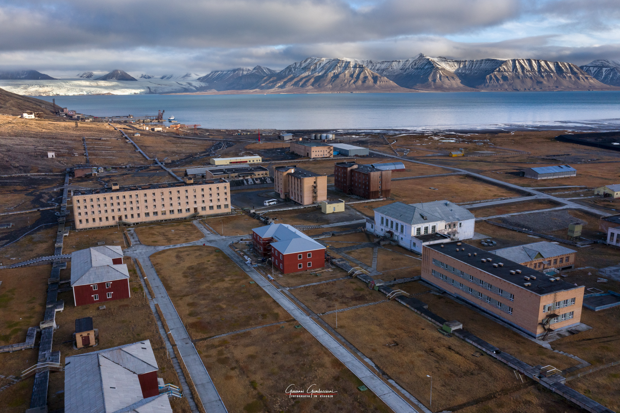 Pyramiden from the sky _ Svalbard