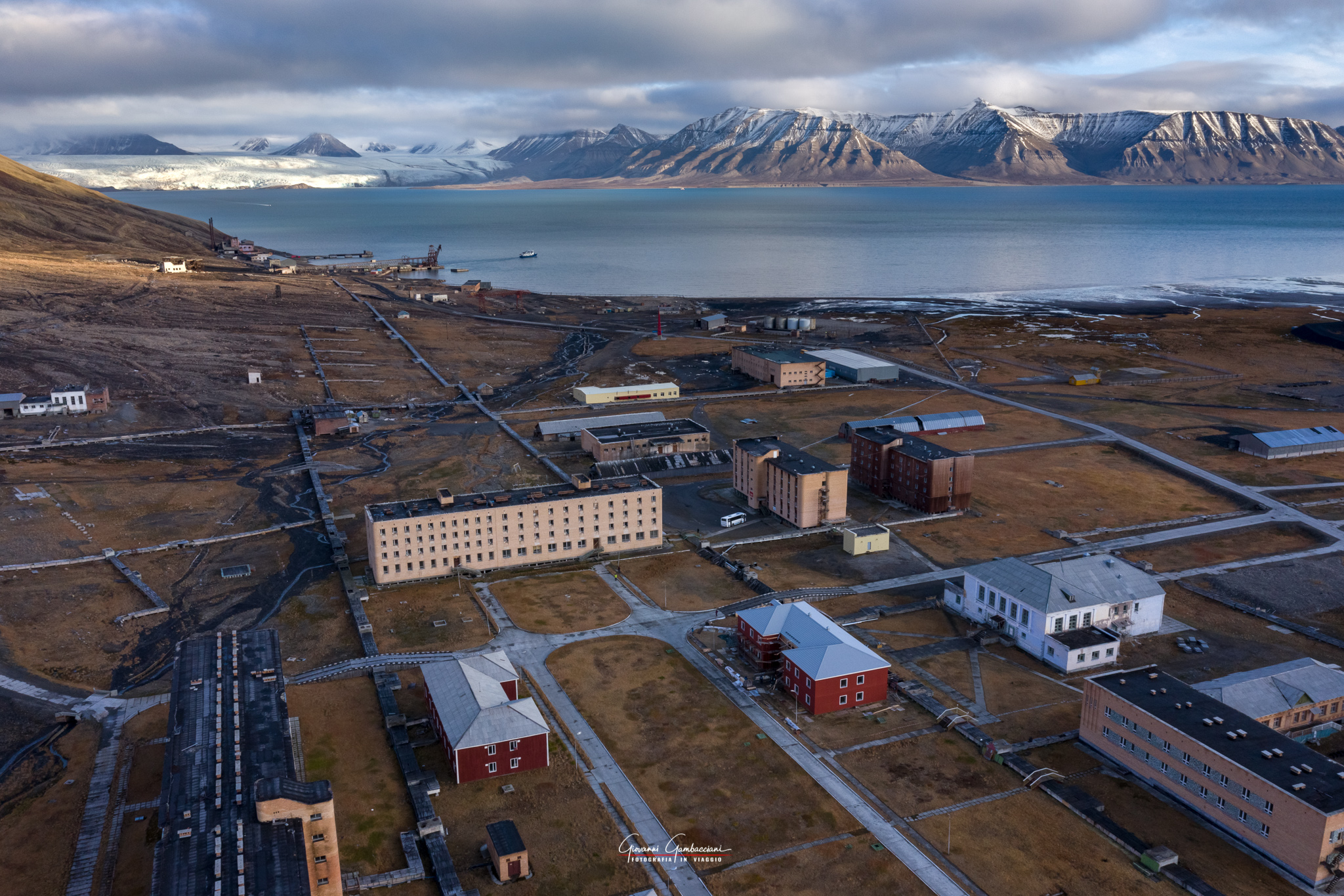 Pyramiden from the sky _ Svalbard