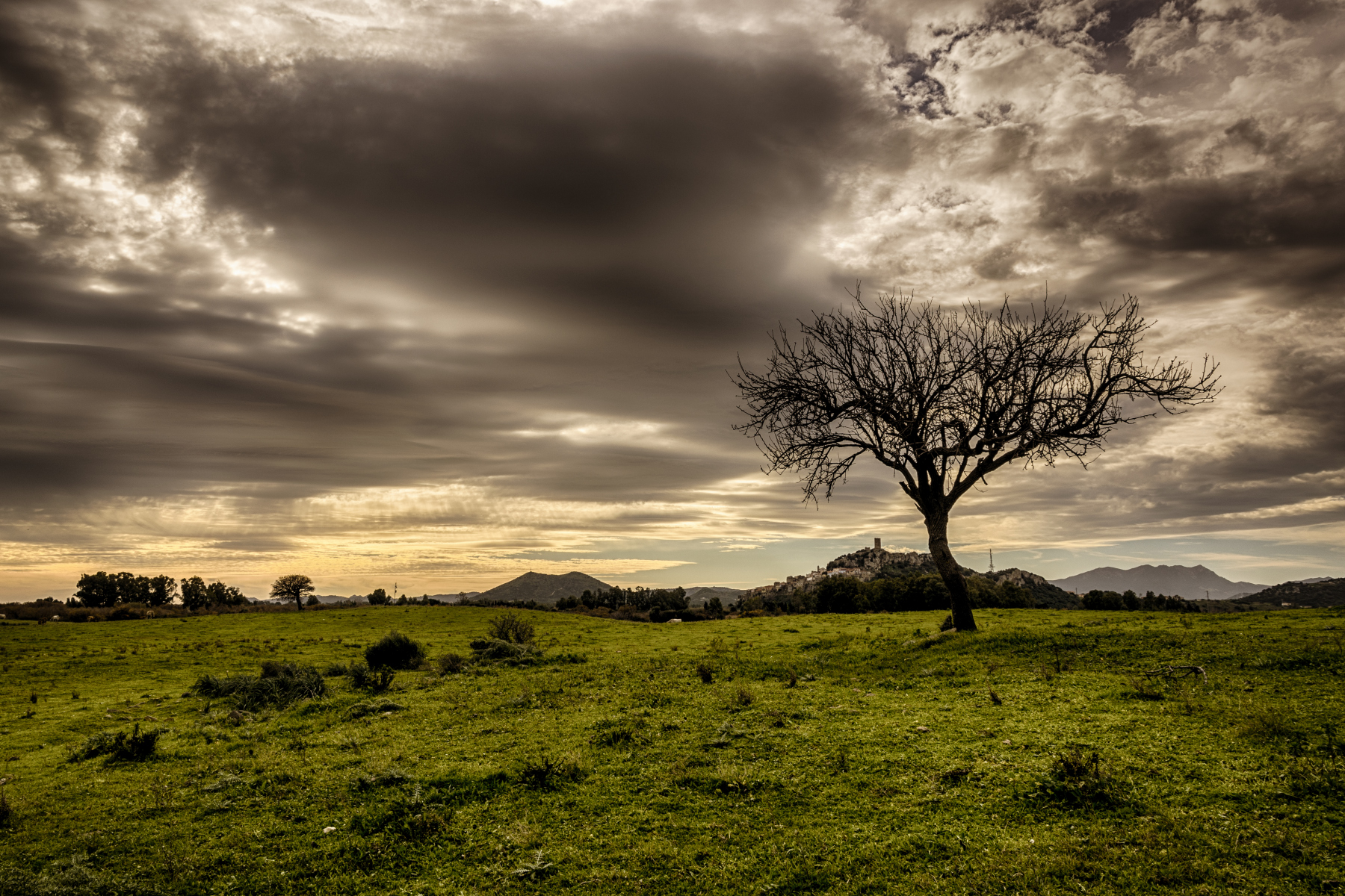 Posada shortly after sunrise
