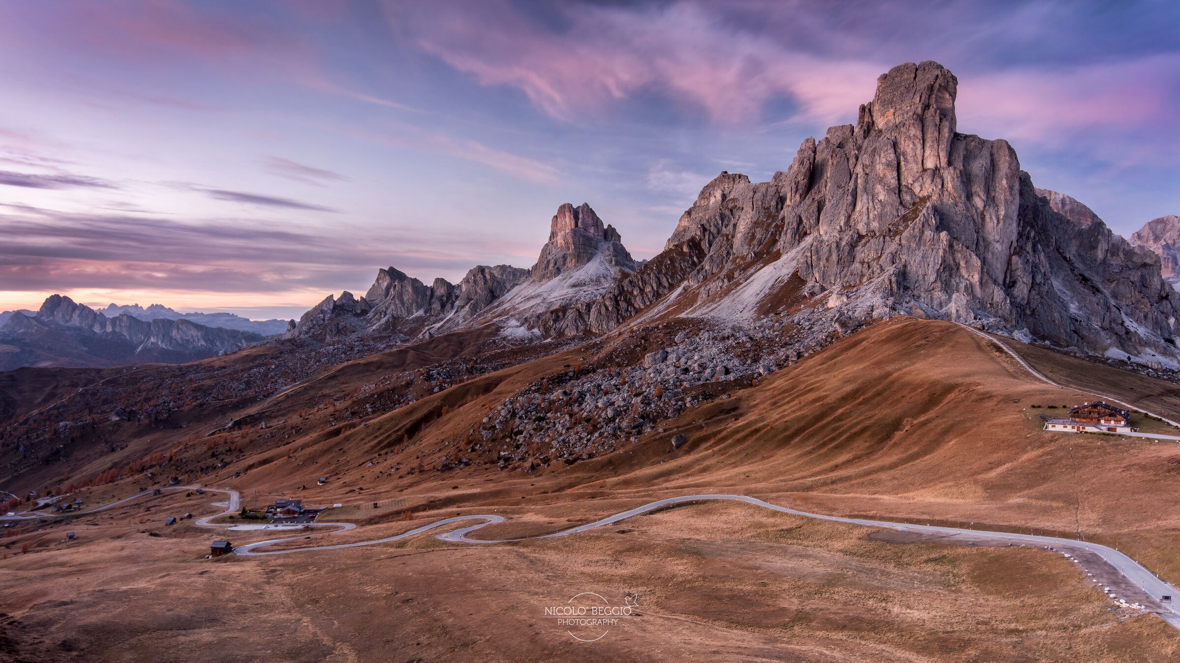 Sunset at Passo Giau