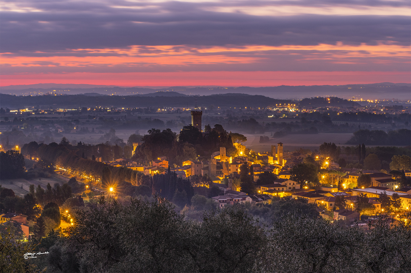 Sunrise. Rocca Vicopisano
