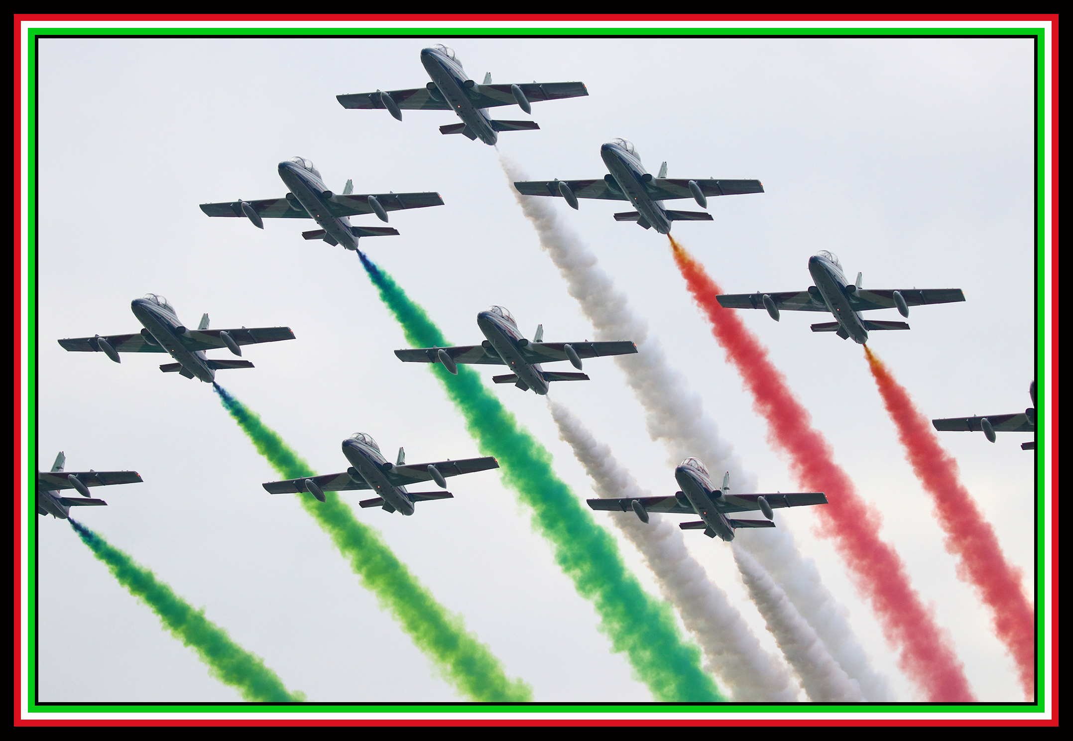 Tricolor Arrows in Linate