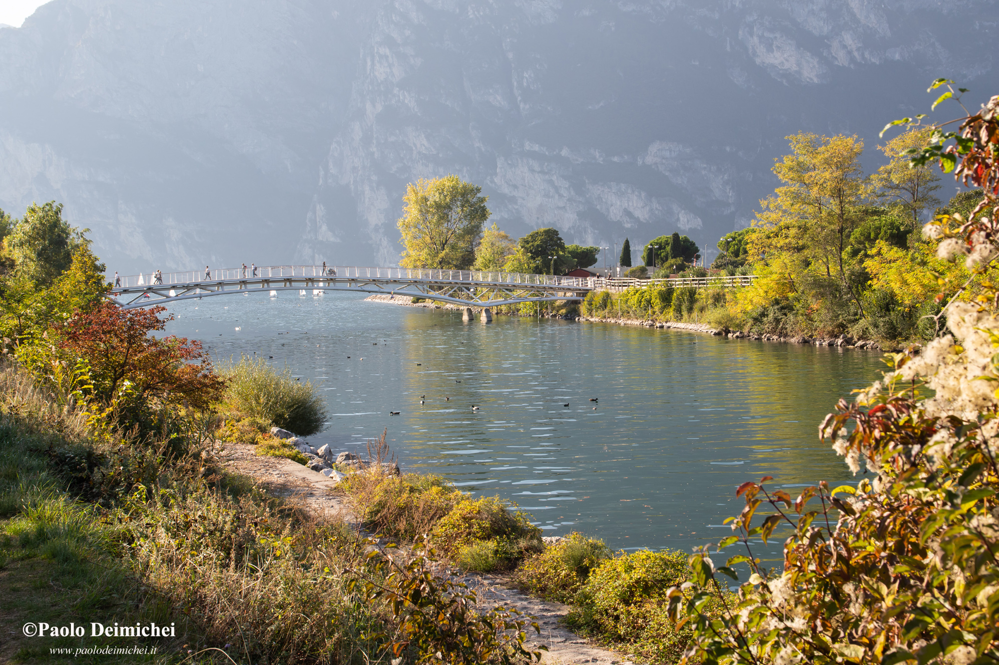 Foce del Sarca con colori autunnali