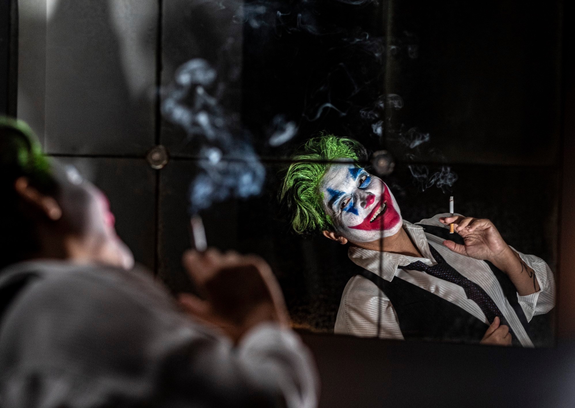 Jok-in' at the mirror