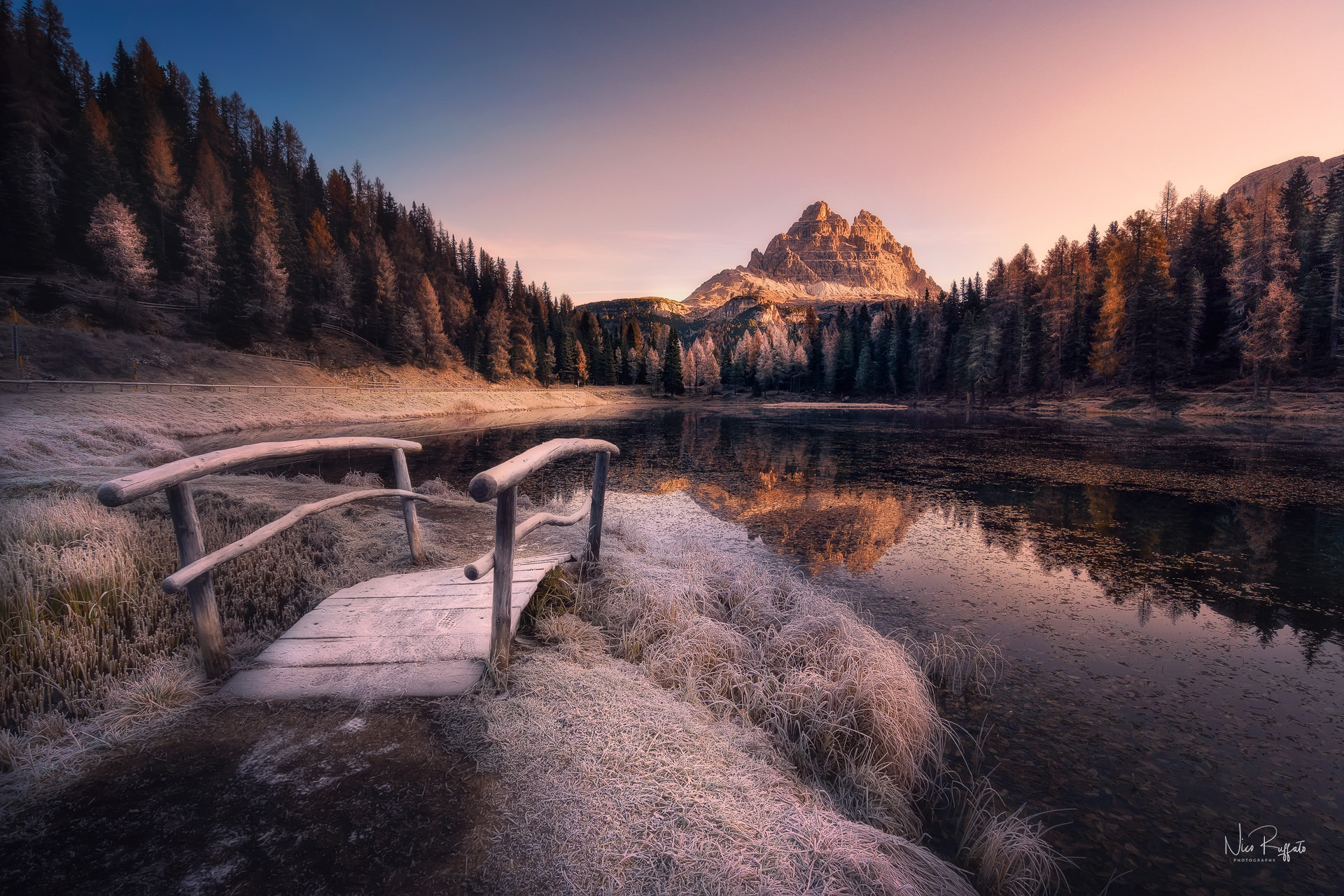Primo gelo in un classico all'alba