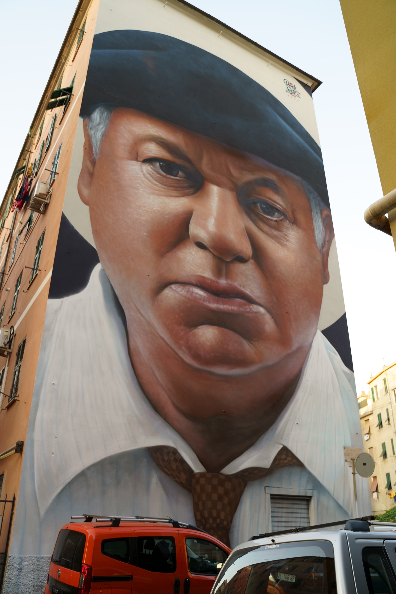 Murales di Rosk&Loste - Paolo Villaggio