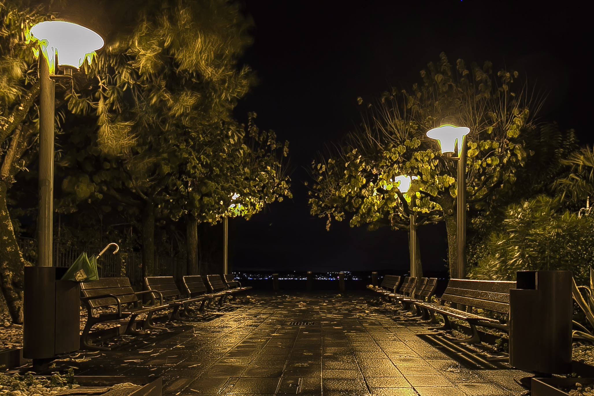 the rain is over, the umbrella is no longer needed