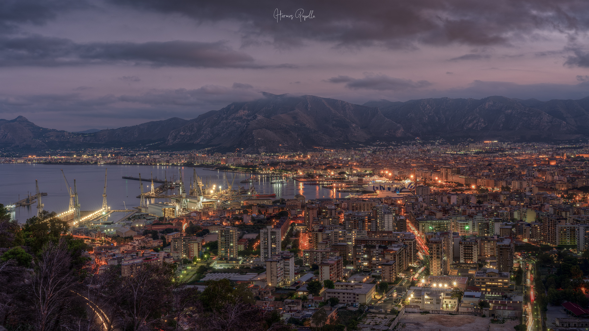 Palermo during the blue hour