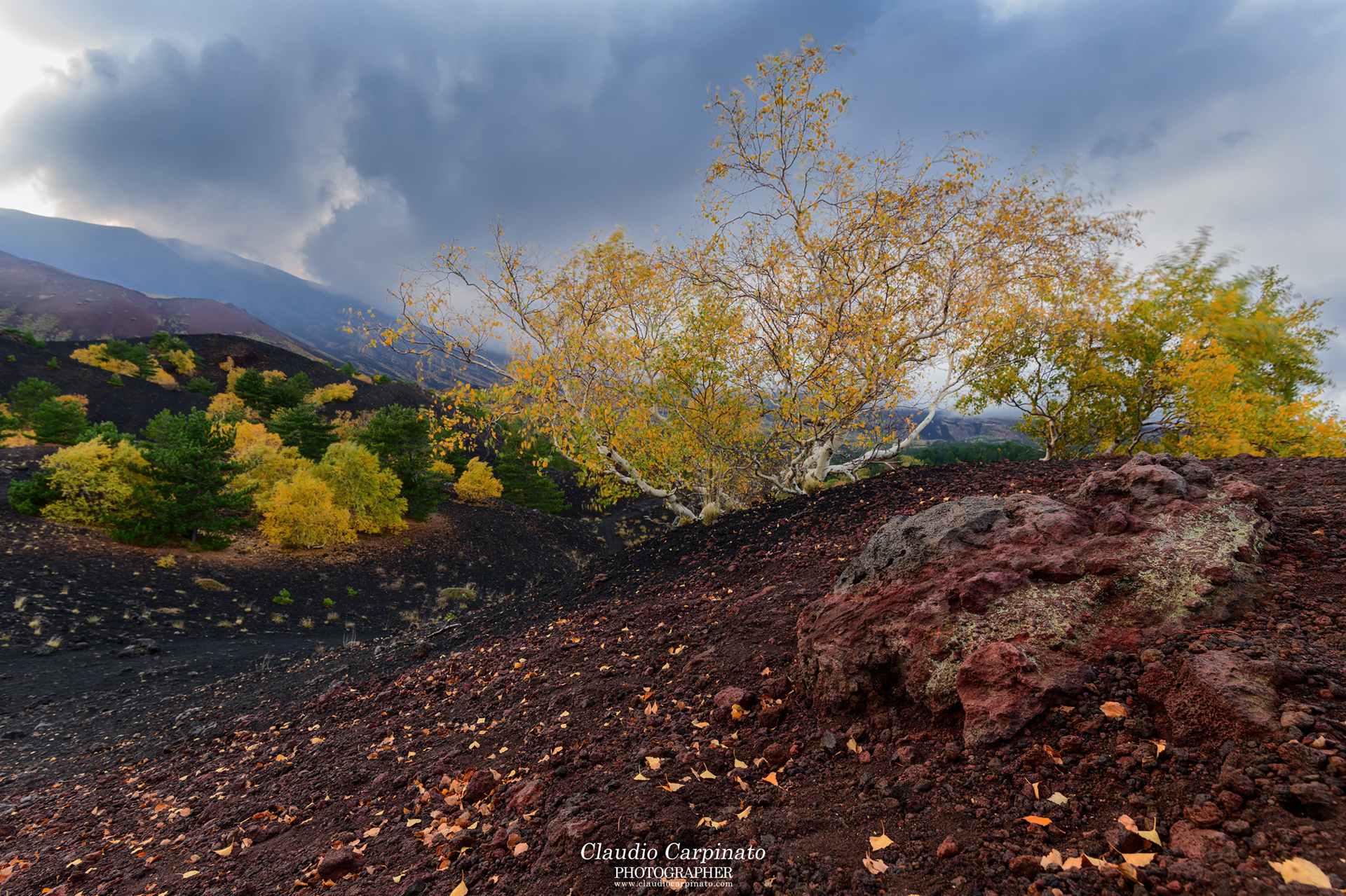 Etna: autumn from the Sartorius