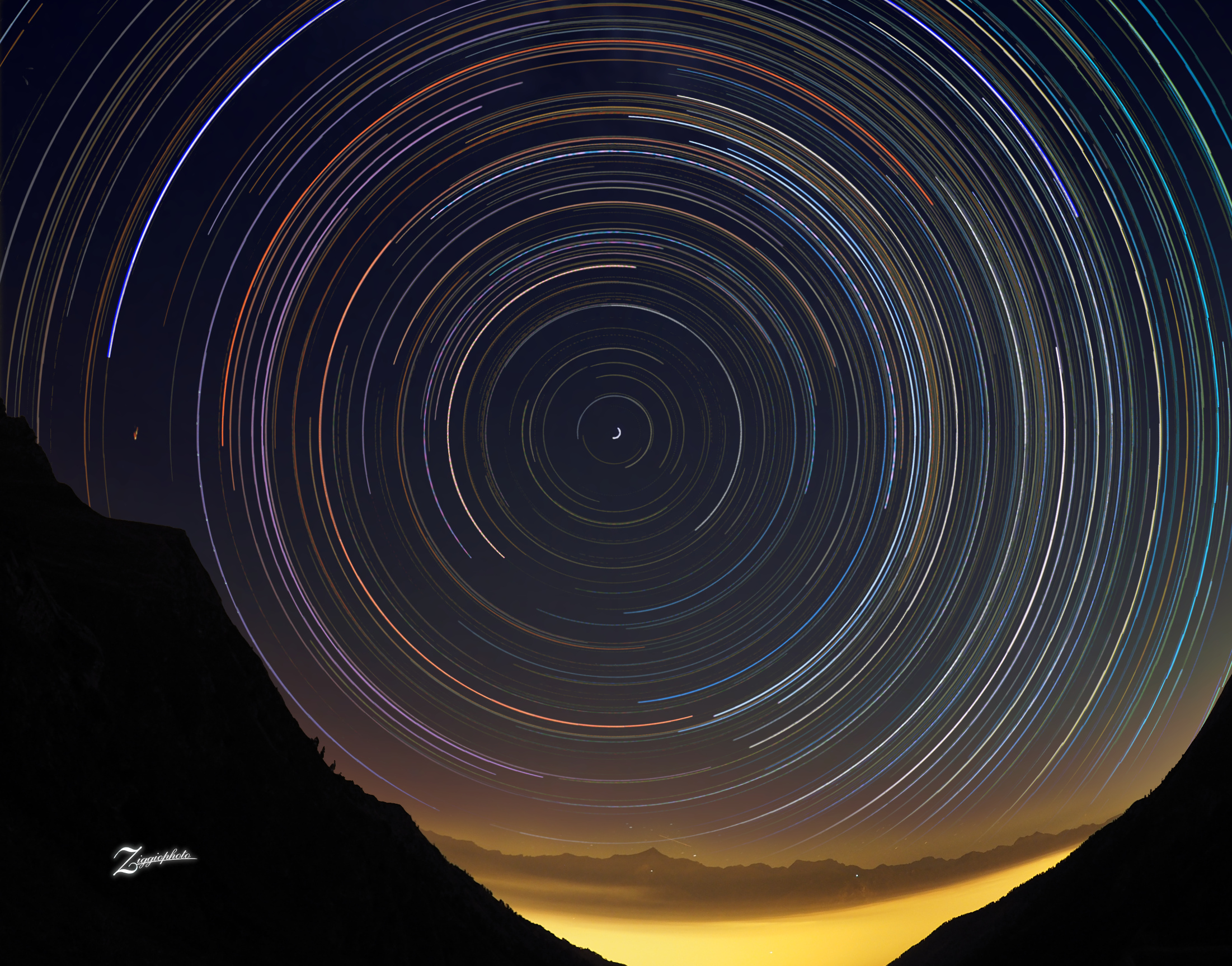 La girandola colorata sul Rocciamelone!