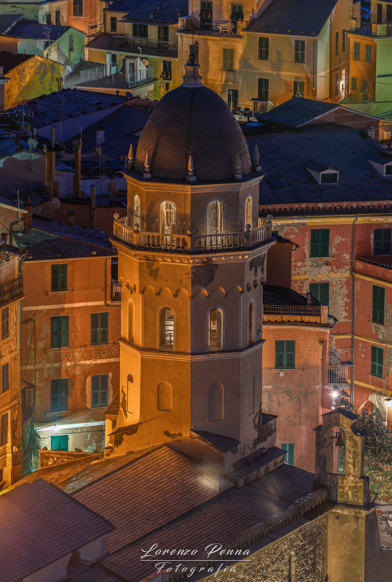 The bell tower of Vernazza