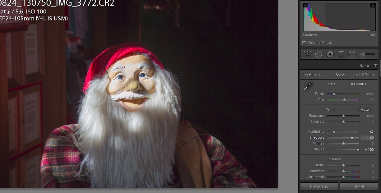 recupero ombre e luci