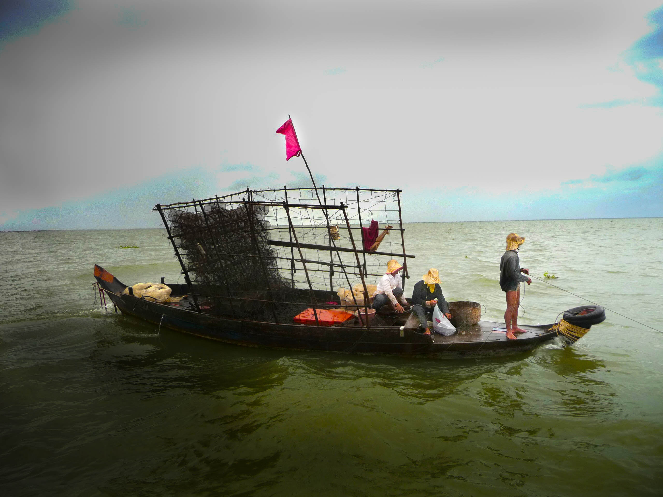 Cambodian fishermen