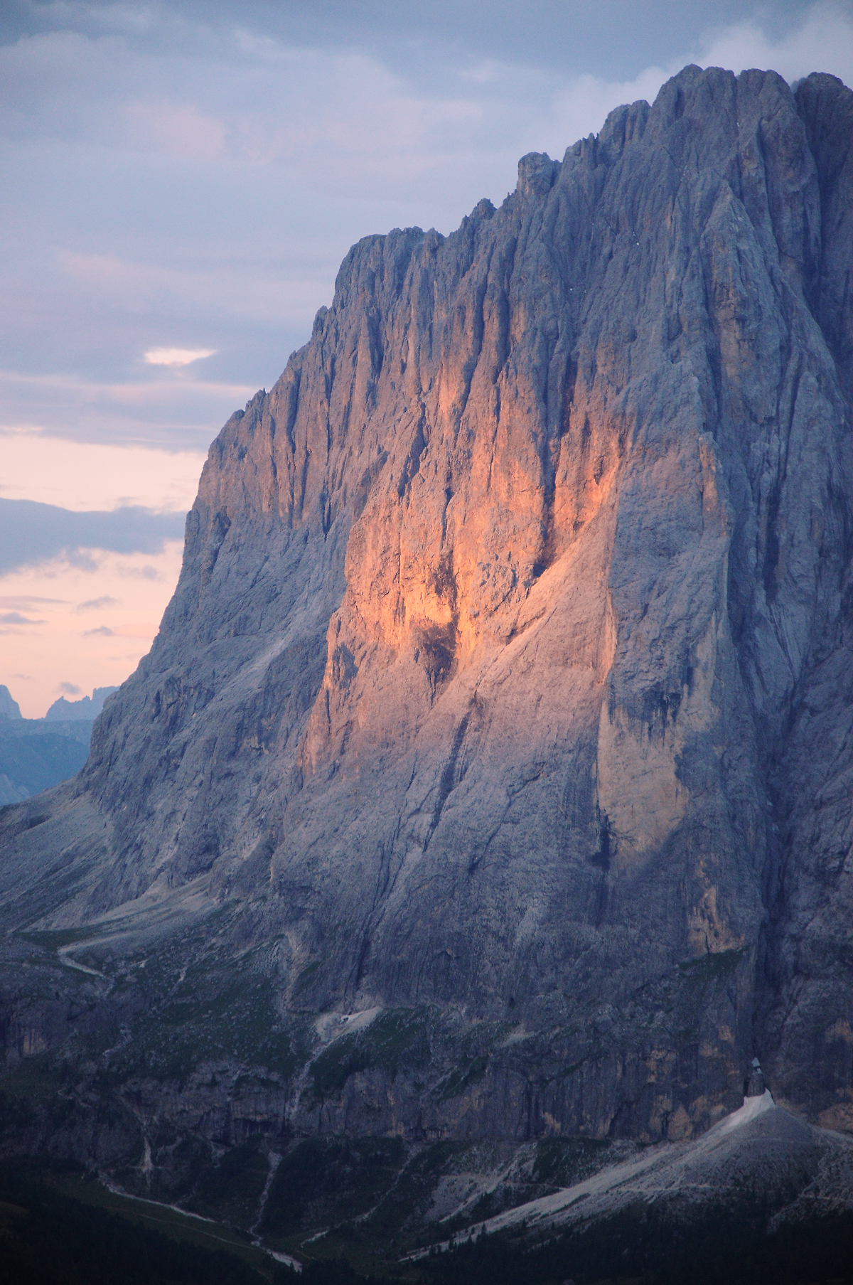 Sasso Lungo all'alba