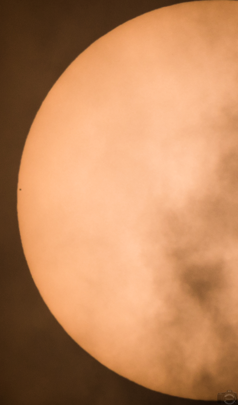 Mercury Transit (on the left) in front of the Sun