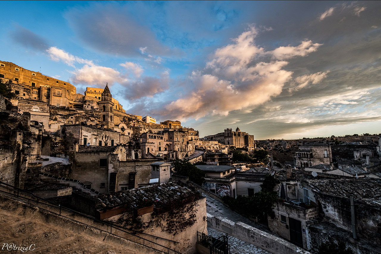 __Matera kissed by the first rays of the sole__