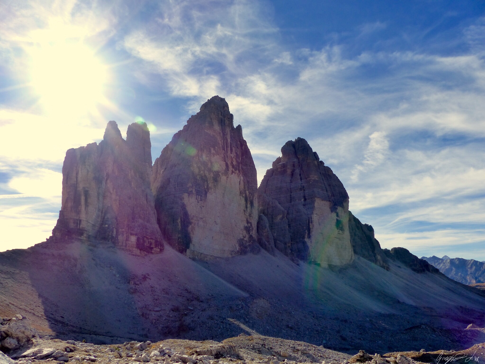 Lavaredo peaks October 2018