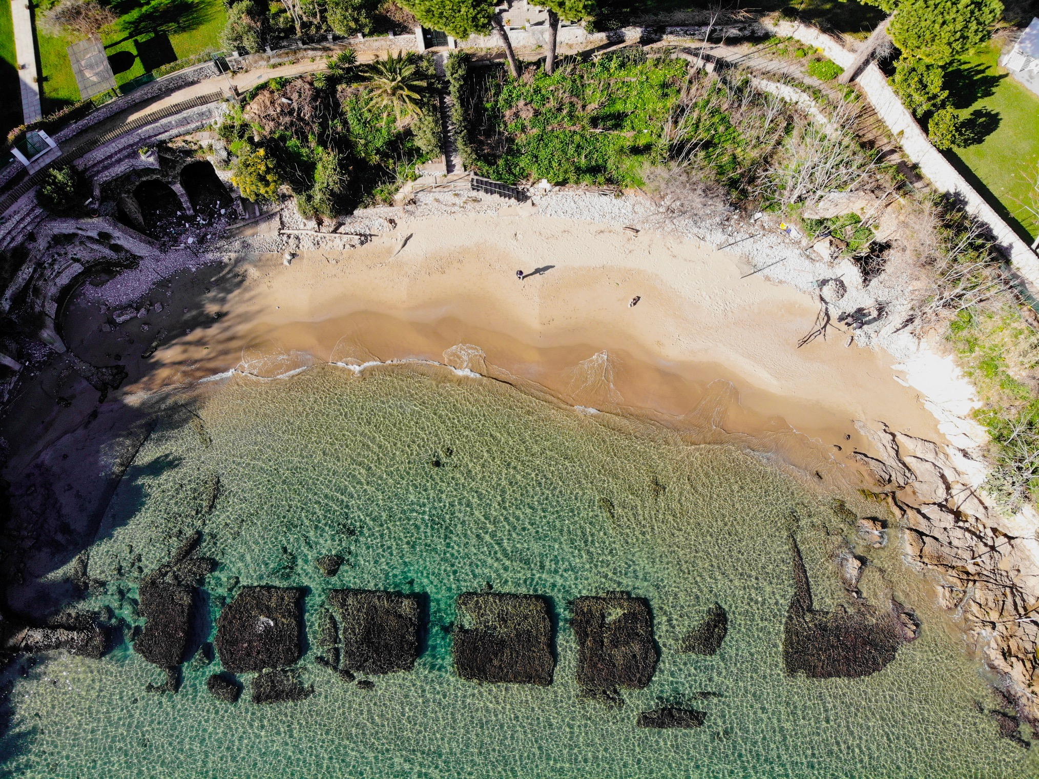 Resti di villa romana - Spiaggia di Fontania, Gaeta