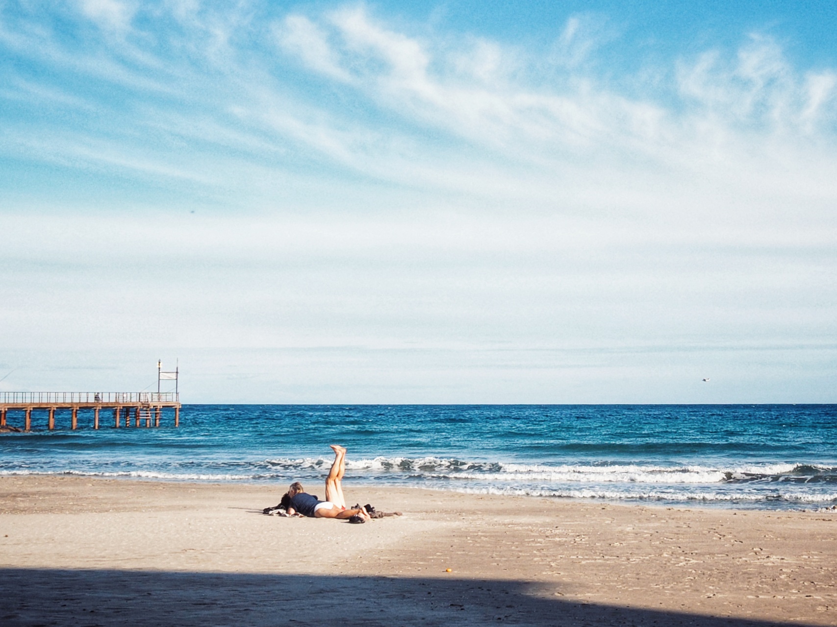 November at the beach