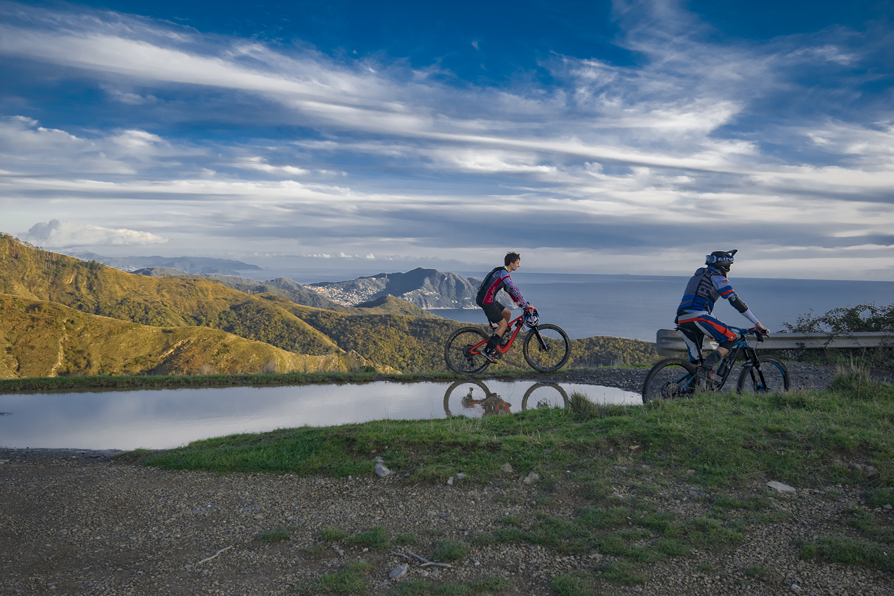 Cycling in the Ligurian mountains